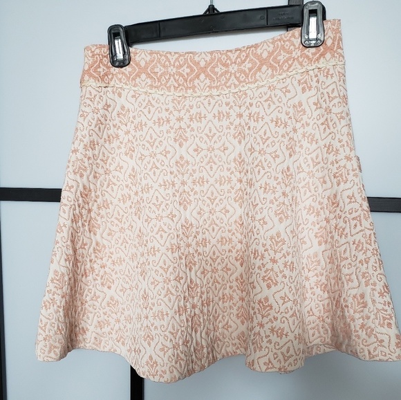 Free People damask mini skater skirt - Picture 3 of 7